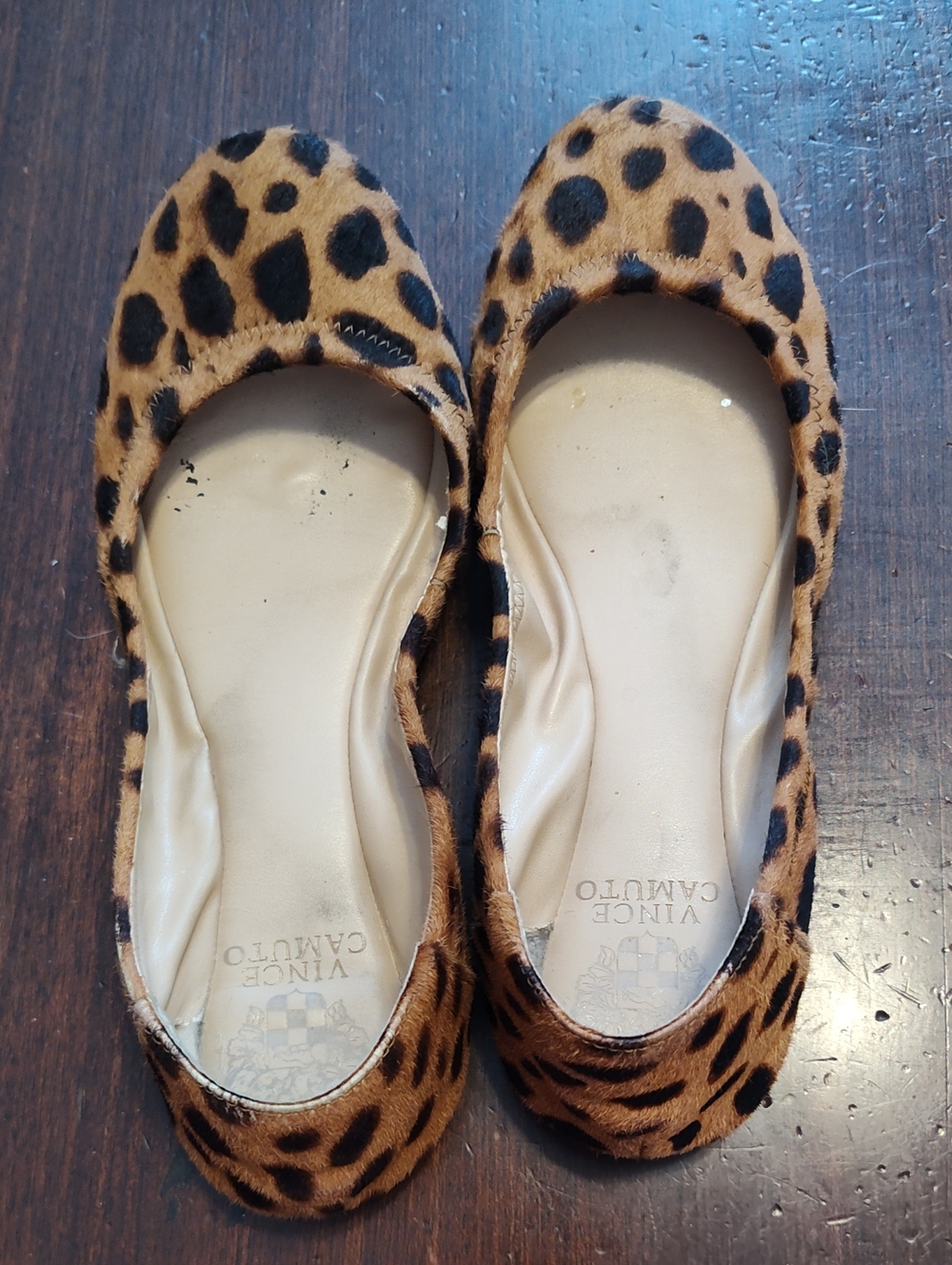 Vince Camuto Leopard Print Ballet Flats